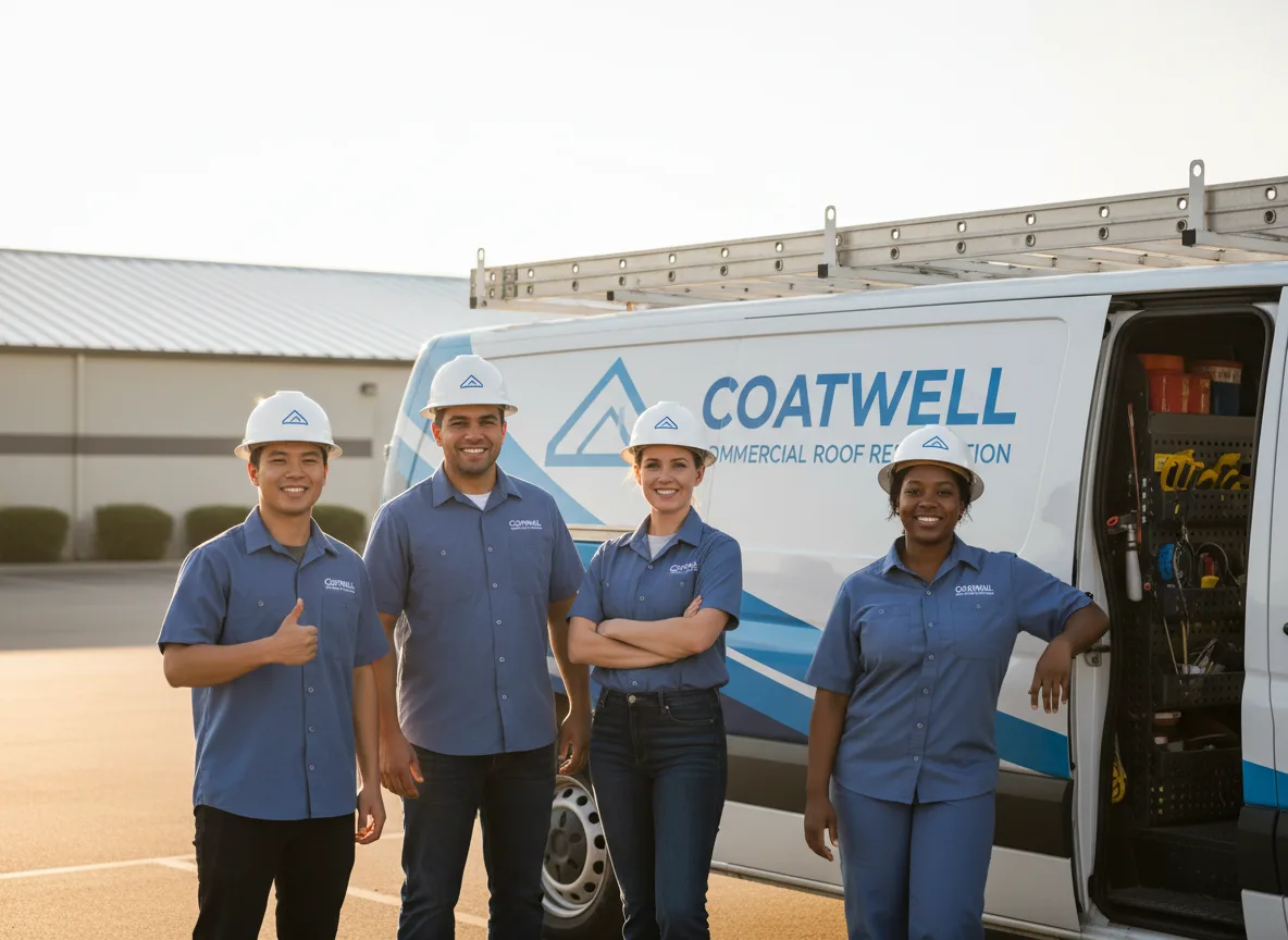 Commercial roof coating company in Mystic, IA